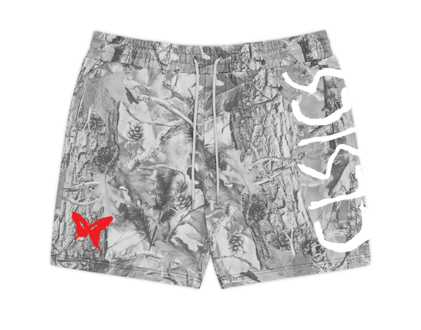 White Camo Shorts