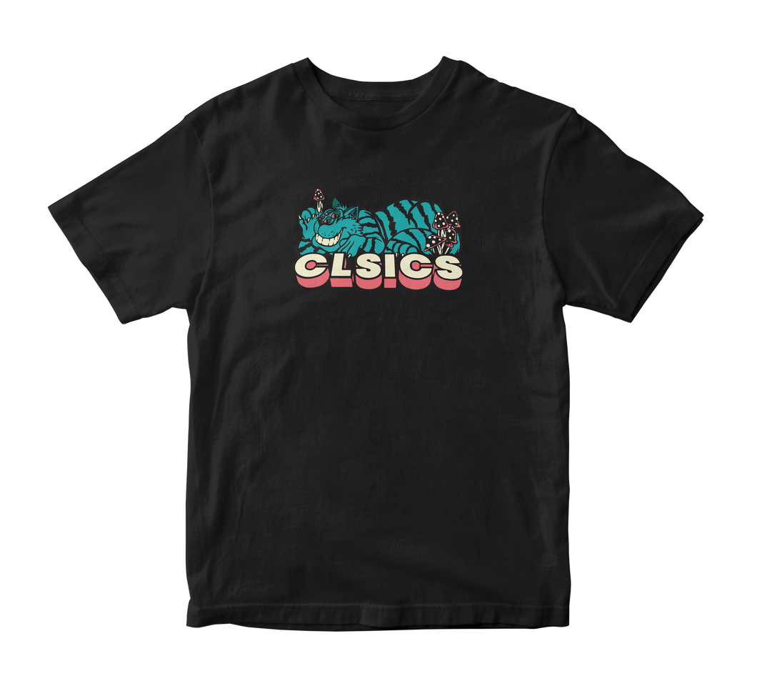 Clever Cat Tee Black